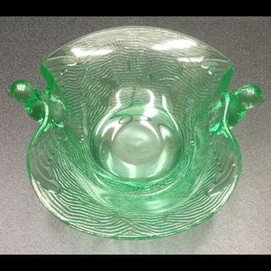 Fenton Depression Glass Bird Dish
